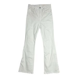 Women’s 32” X 34” Rag And Bone Casey High Rise Flare White‎ Denim Jeans